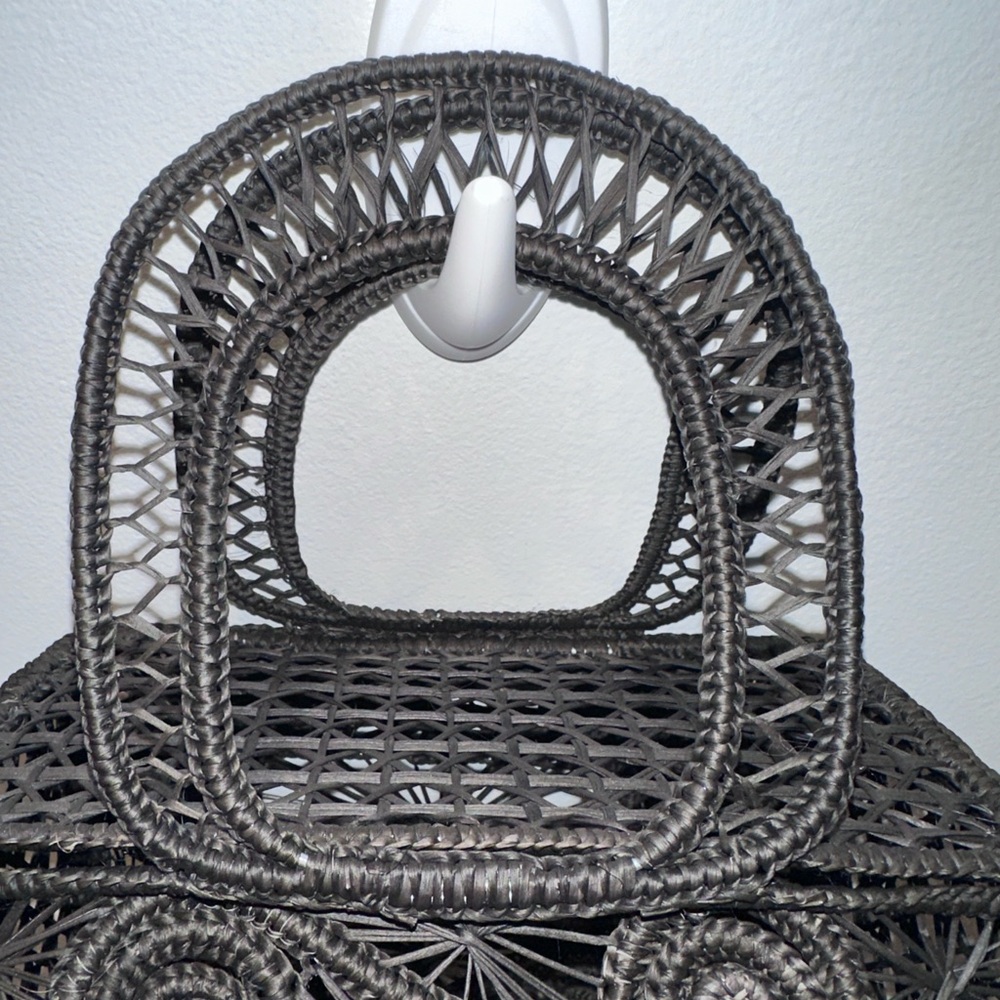 Apaya Cofre Black Woven Mini Tote Bag 🖤 - Picture 7 of 11